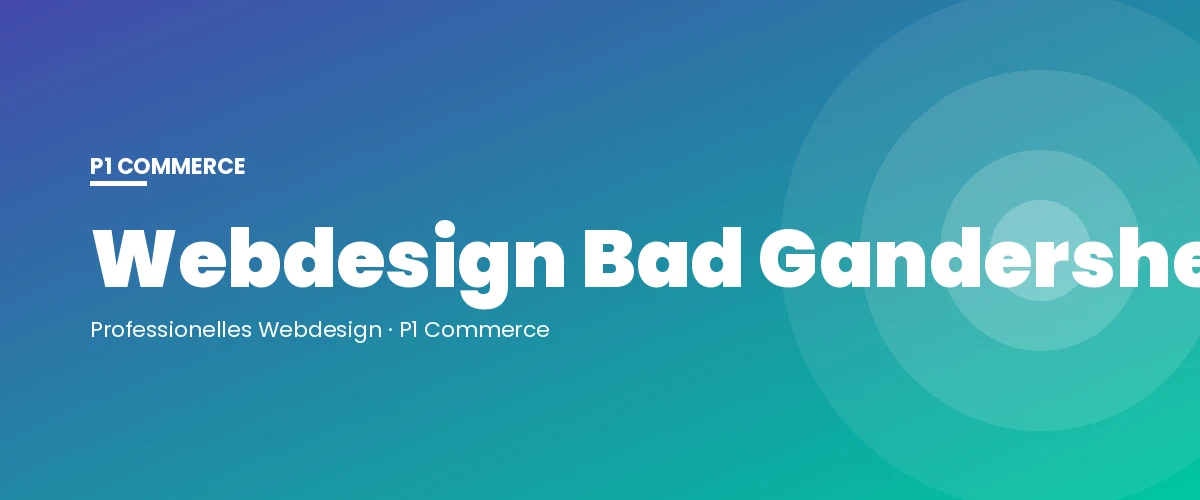 Webdesign Bad Gandersheim – P1 Commerce Webagentur