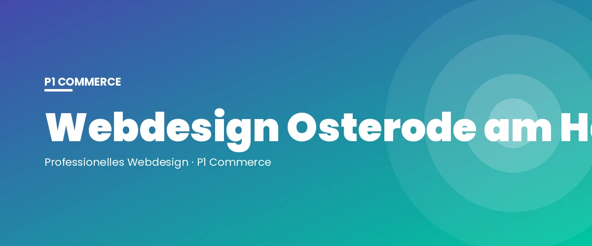 Webdesign Osterode am Harz – P1 Commerce Webagentur