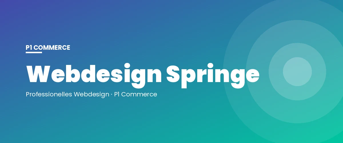 Webdesign Springe – P1 Commerce Webagentur
